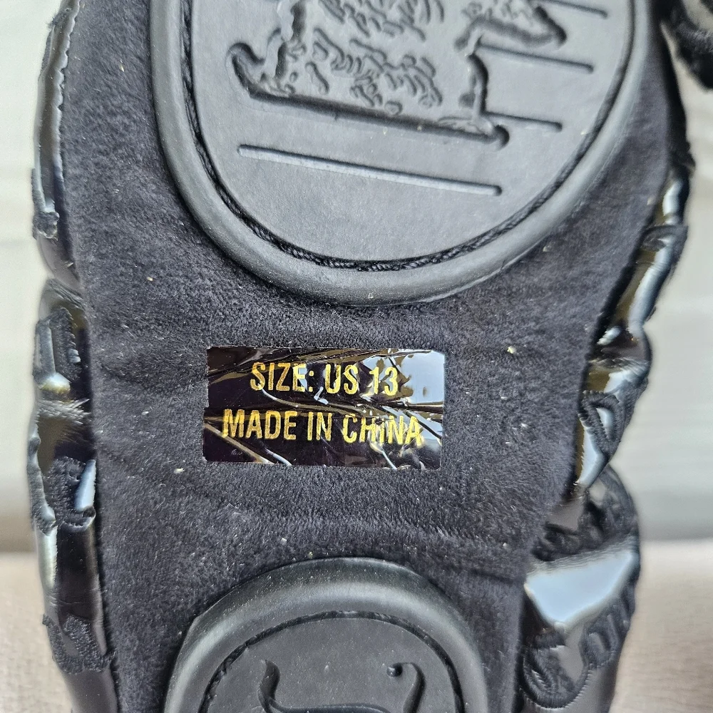 Juicy Couture Girl SZ 13 Black Logo Ballet Flat Dress Formal Shoe Slip-On Charm